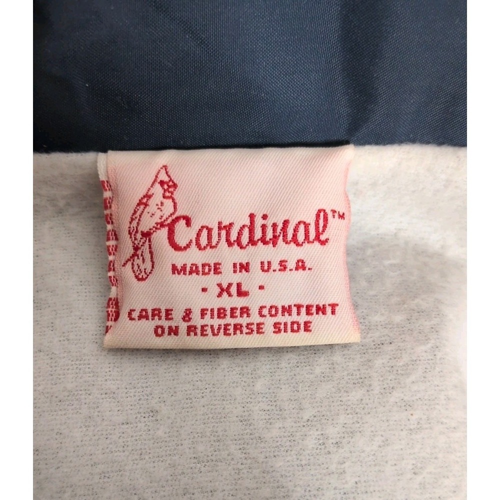 Vintage Cardinal Men's Navy Blue Windbreaker Jacket by the USS Rainier XL USA - Picture 4 of 9